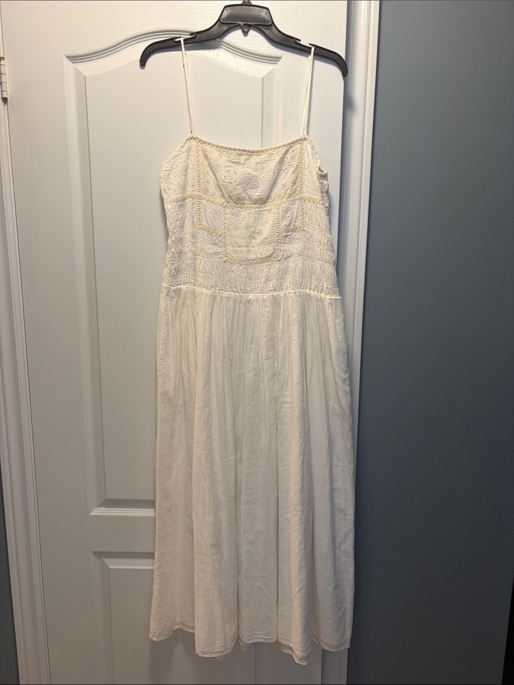 Zara Cream Lace Maxi Sundress